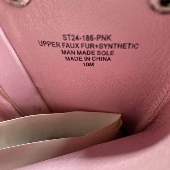 NEW SUGAR THRILLZ Women’s Snuggle Wonderland Boots Pink Size 10M – High Platform - Picture 4 of 11